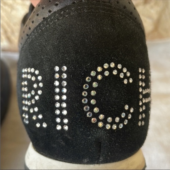 John Richmond Leather trainers Bling Back Size 39 Logo Rare main image 15